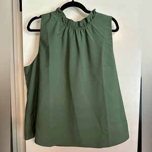 JCrew Ruffle Neck Blouse